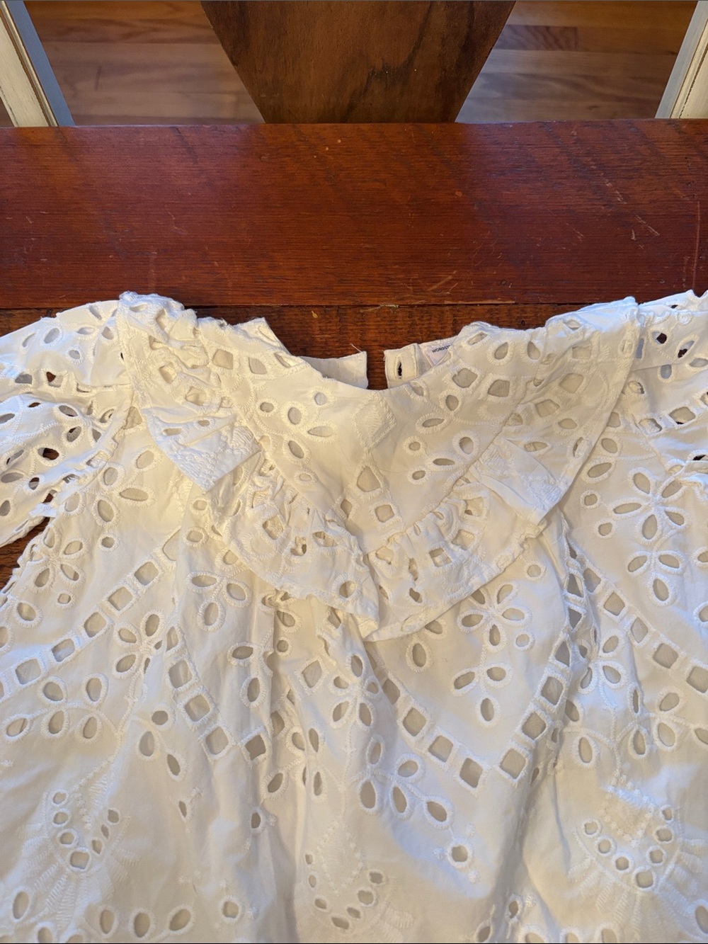 Nordstrom White Baby Dress & Bloomers Size 12 Mo. NWT. - Picture 4 of 8